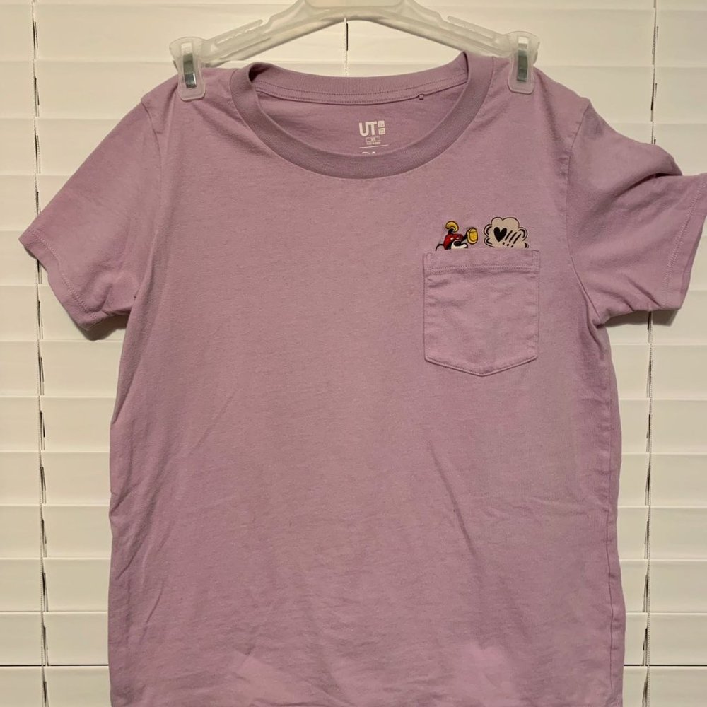 Uniqlo Mickey Mouse Top Lavender/Purple